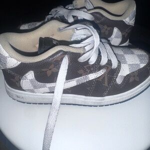 Stylish Brown and White Kids Shoes